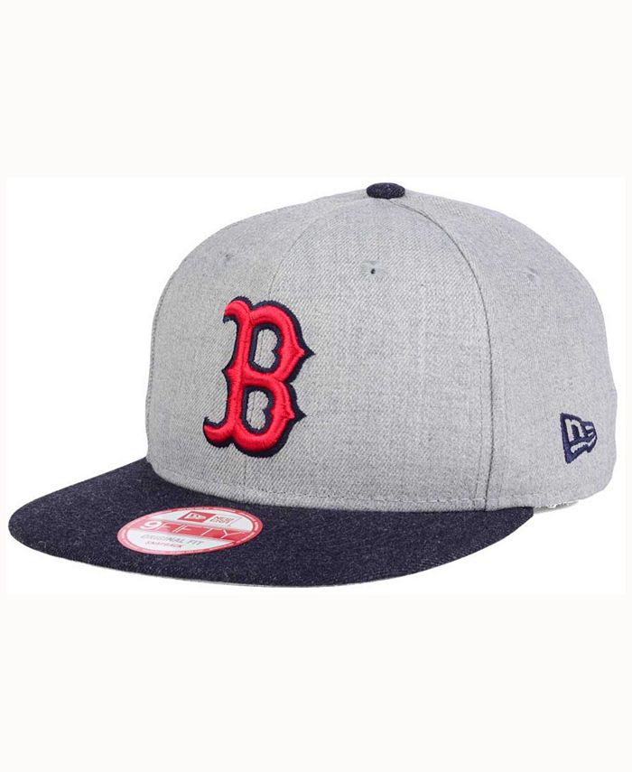 New Era Boston Red Sox Heather 2Tone Snapback Cap - Macy's