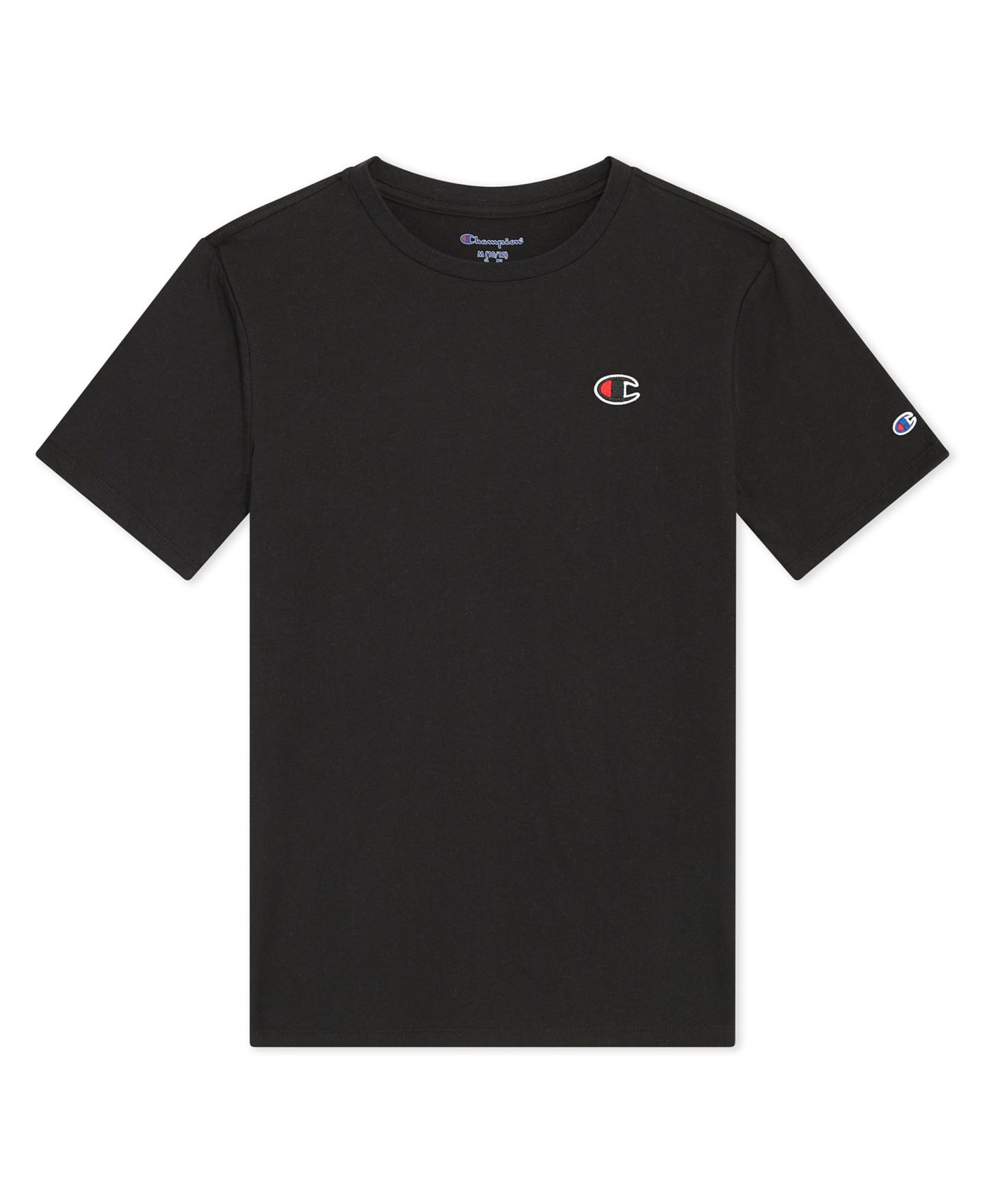 Футболка Champion C-Patch Logo Short-Sleeve T-Shirt для мальчиков, цвет: Чёрный — фото 6