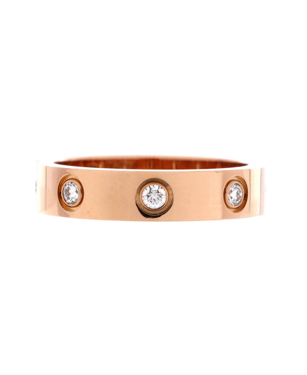 Pre-Owned Cartier Love Wedding Band 8 Diamonds Ring