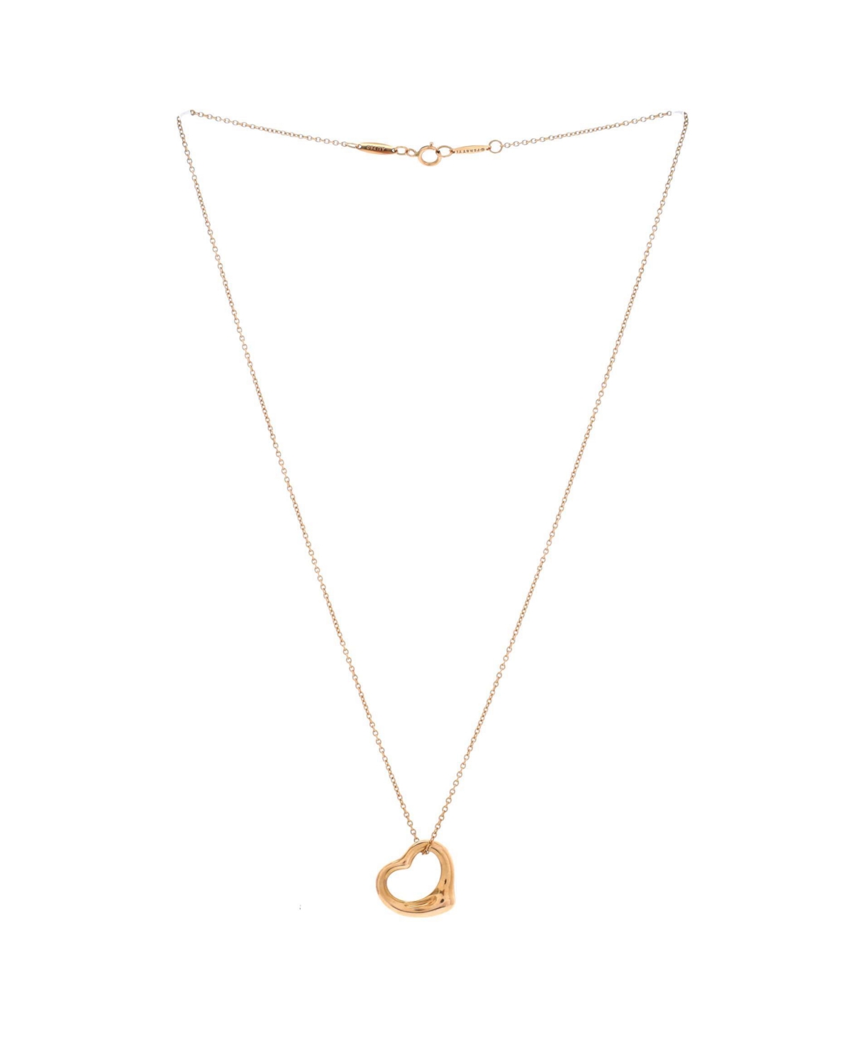 Pre-Owned Tiffany & Co Elsa Peretti Open Heart Pendant Necklace