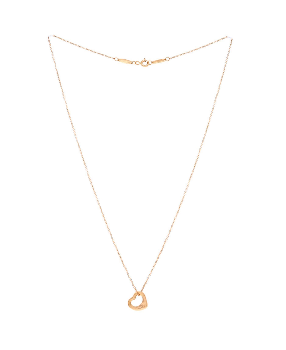 Pre-Owned Tiffany & Co Elsa Peretti Open Heart Pendant Necklace