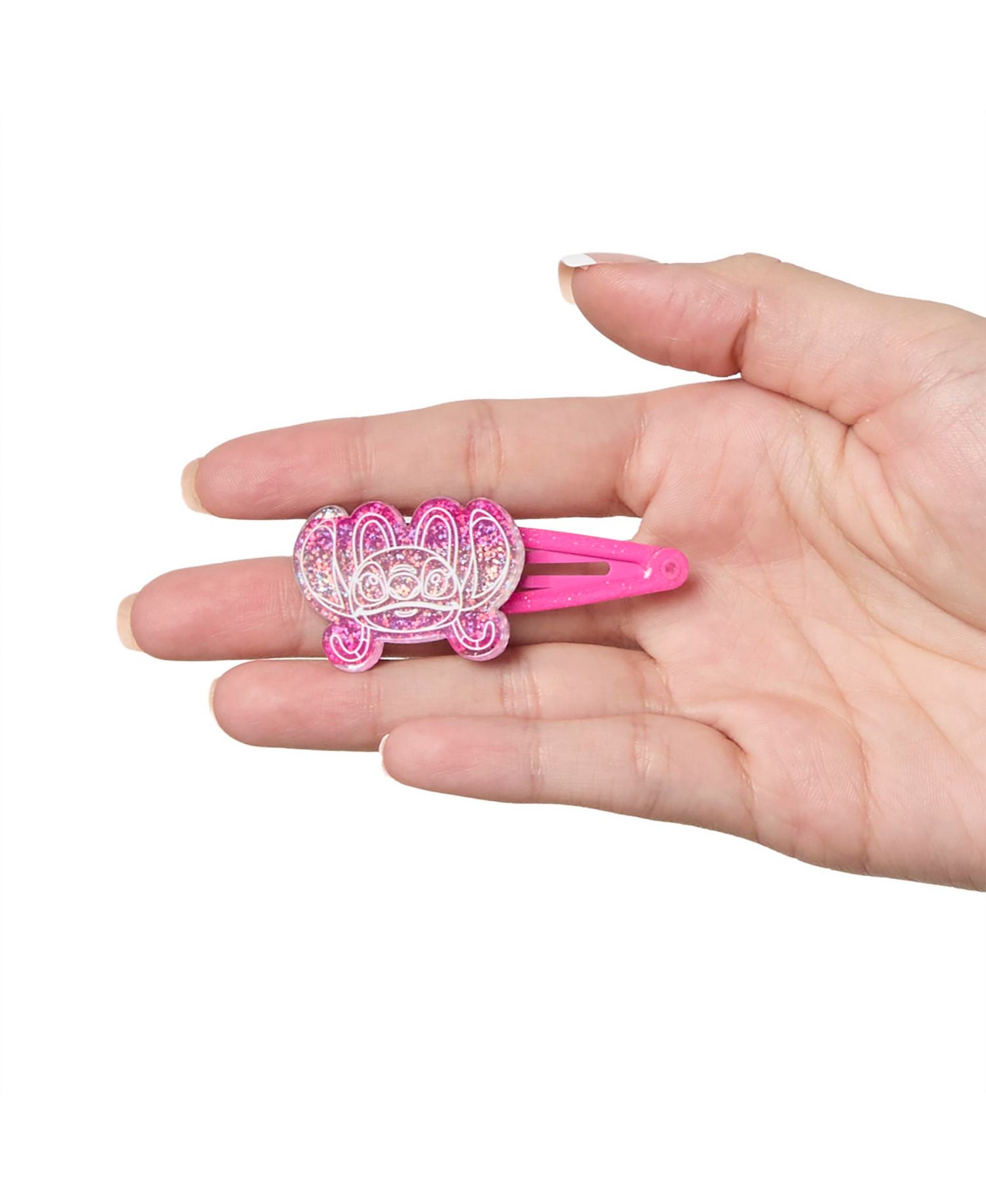 Stitch Hair Clip 8-Piece Set Official License, Snap Back Clips for Hair, Lilo and Stitch Accessories, Small Gifts