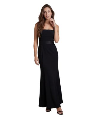 Women's Square Neck Satin Maxi Dress