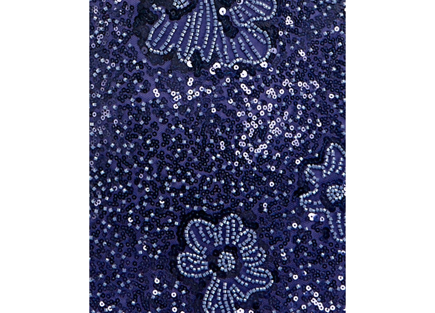 Juniors' Sequin Mini Dress with Floral Beading