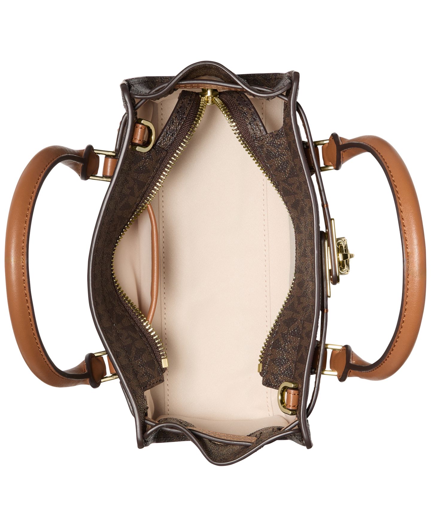 Женская сумка Michael Kors Hamilton Extra-Small Crossbody Satchel Handbag, цвет: Коричневый — фото 2
