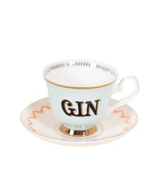 Gin 2-Piece Teacup and Saucer Set