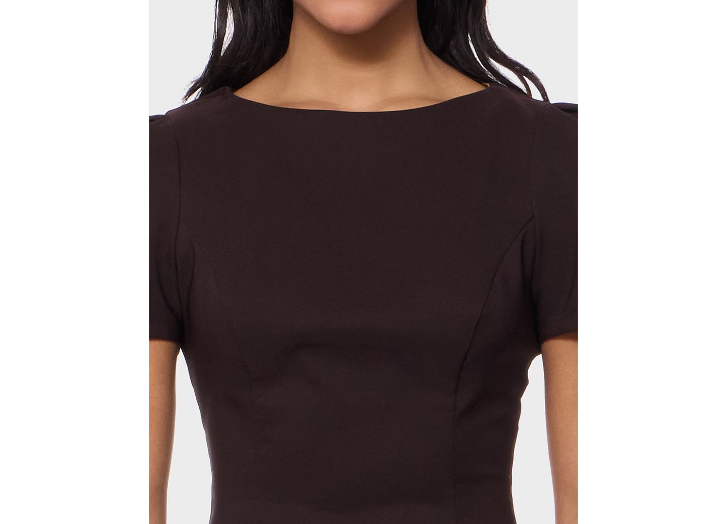Juniors' Tailored Short-Sleeve Sheath Dress