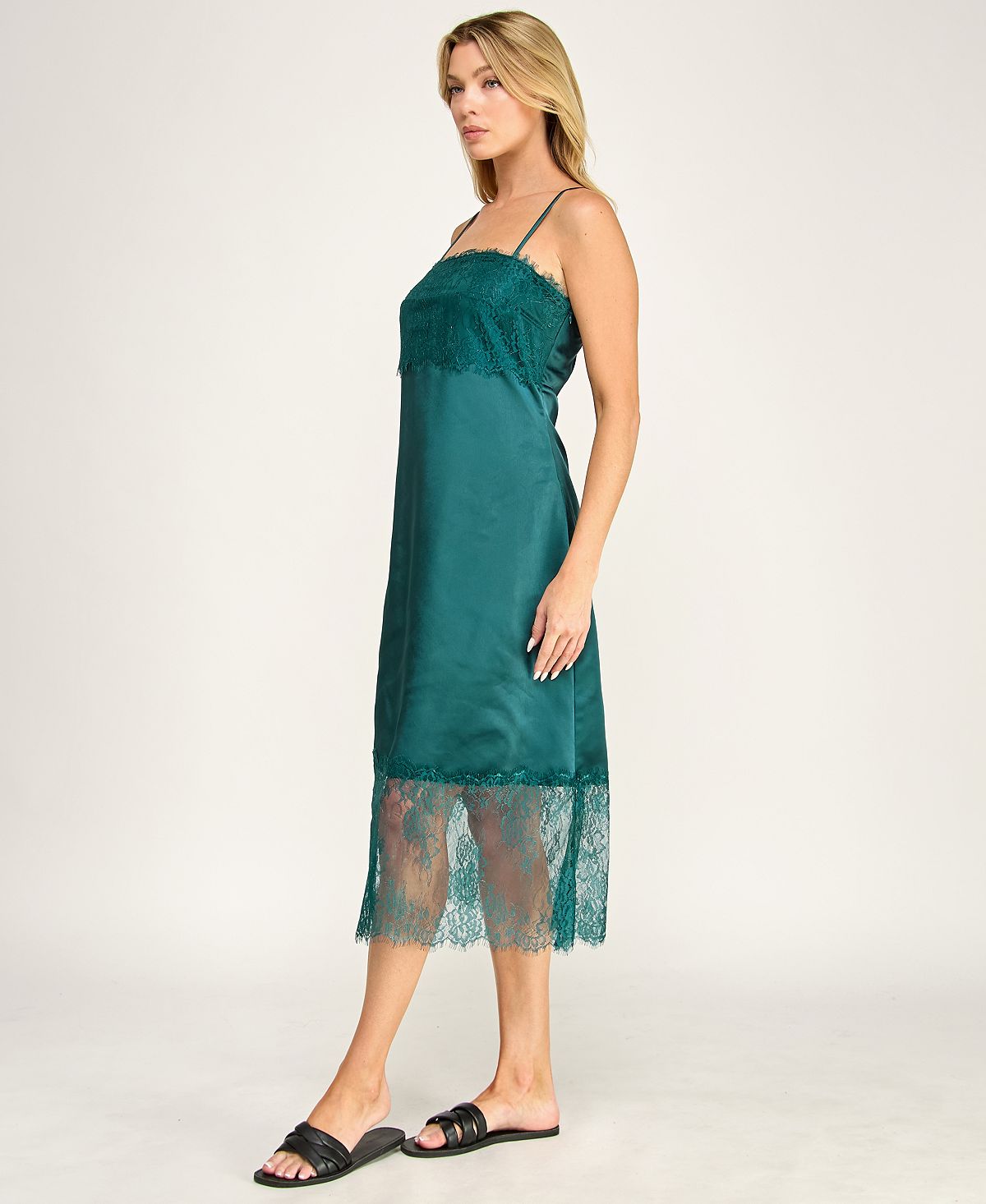 ROW A Juniors' Sleeveless Midi Dress view 3 — MAYCSS fashion products