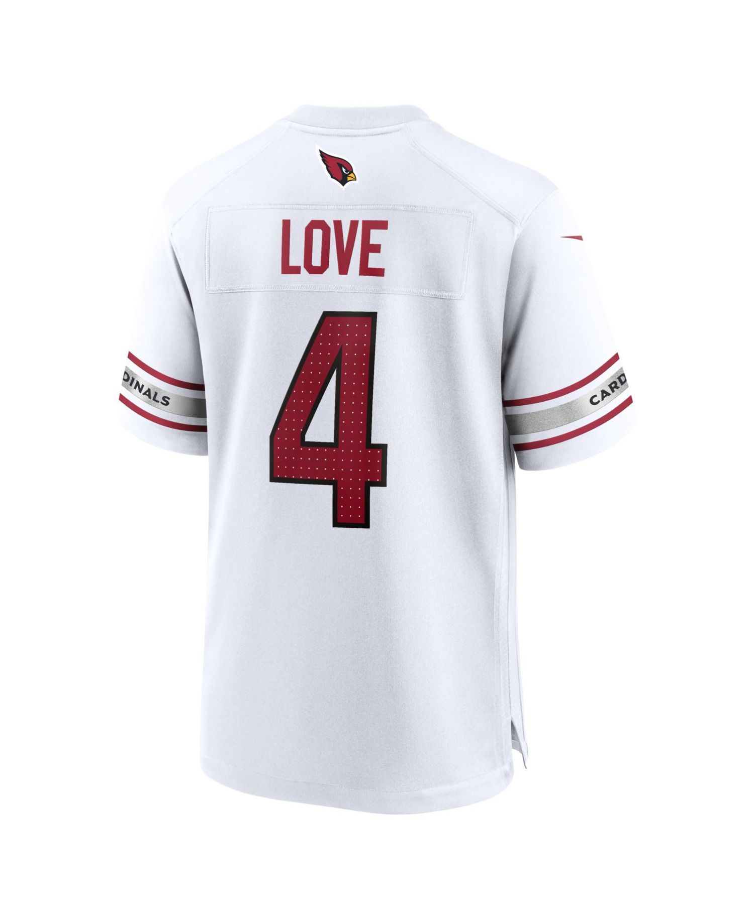 Men's Jeremiyah Love White Arizona Cardinals Game Player Jersey