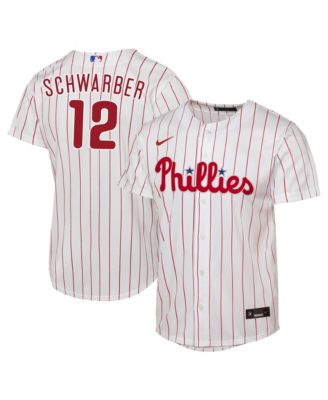 Big Boys and Girls Kyle Schwarber White Philadelphia Phillies Home Replica Jersey