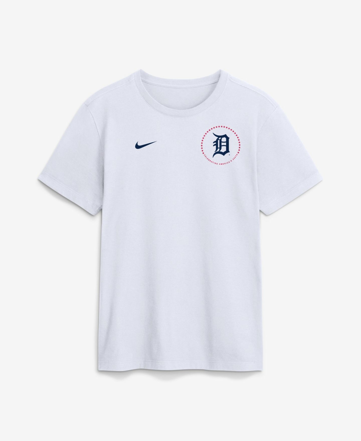 Мужская футболка Nike White Detroit Tigers Celebrating America's 250th Logo — фото 3