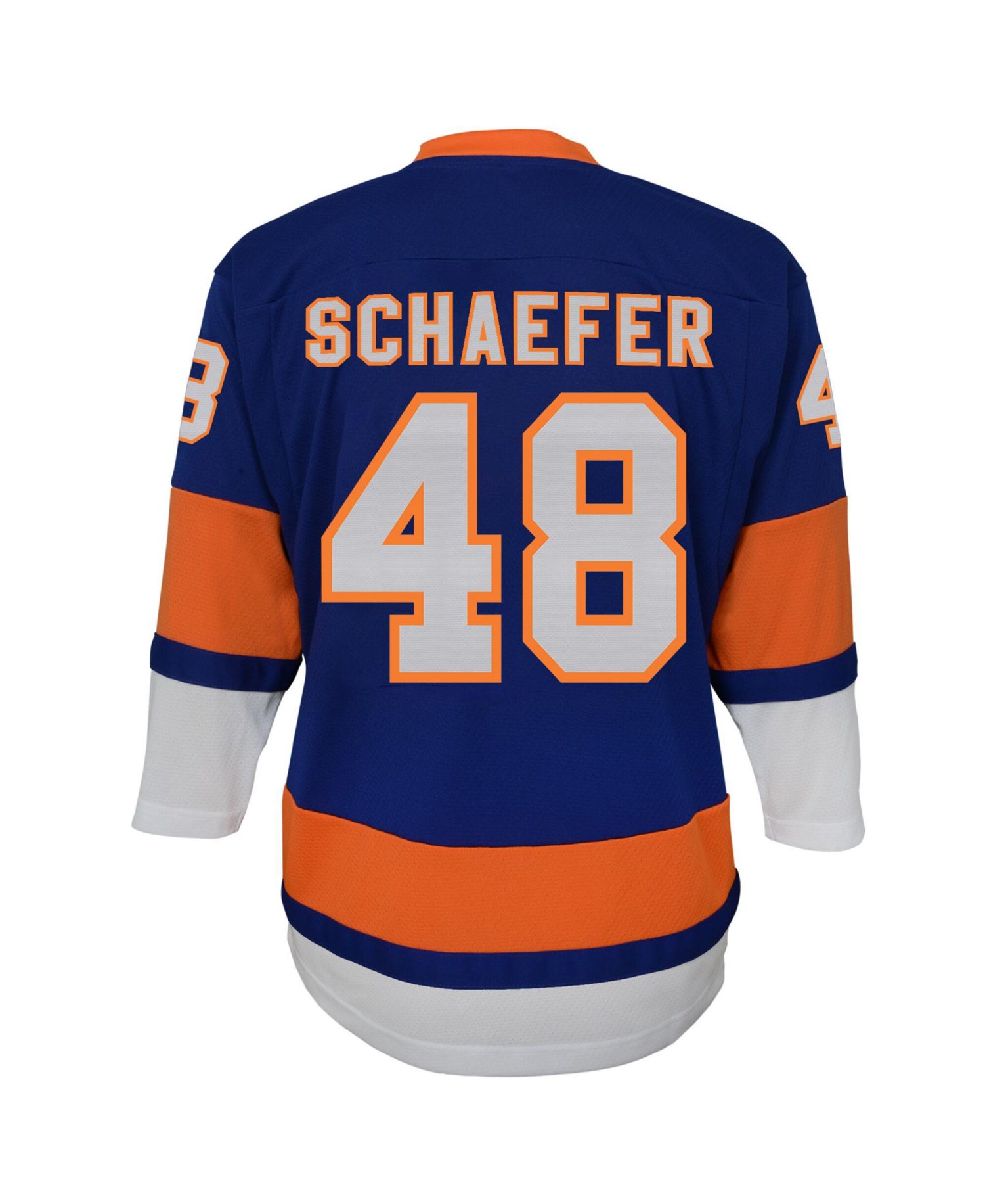 Big Boys and Girls Matthew Schaefer Blue New York Islanders Home Replica Player Jersey