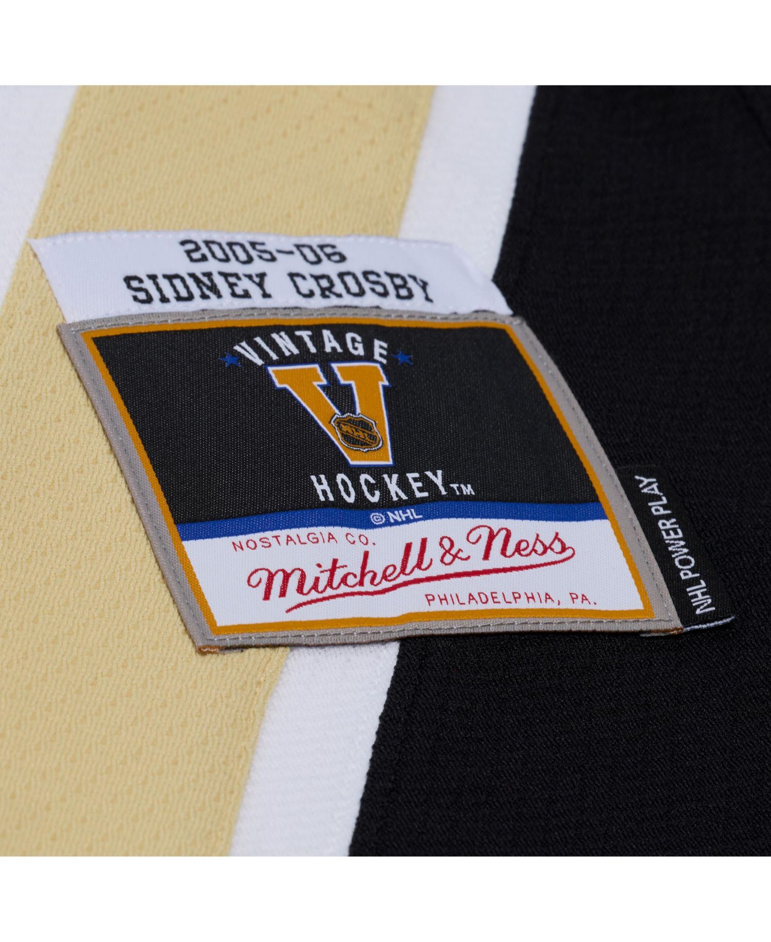 Men's Mitchell Ness Sidney Crosby White Pittsburgh Penguins 2005 Power Play Jersey