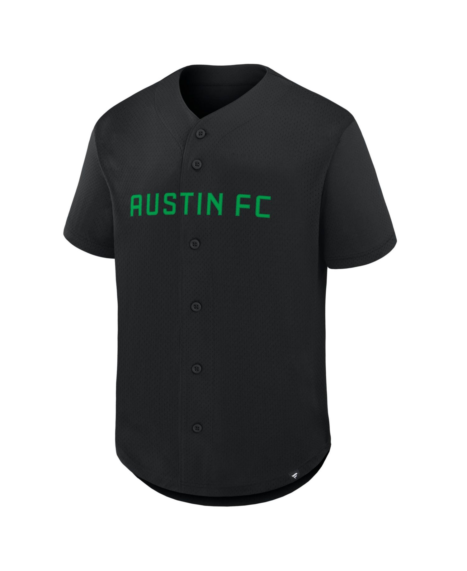 Men's Black Austin FC Maximum Intensity Button-Up Jersey