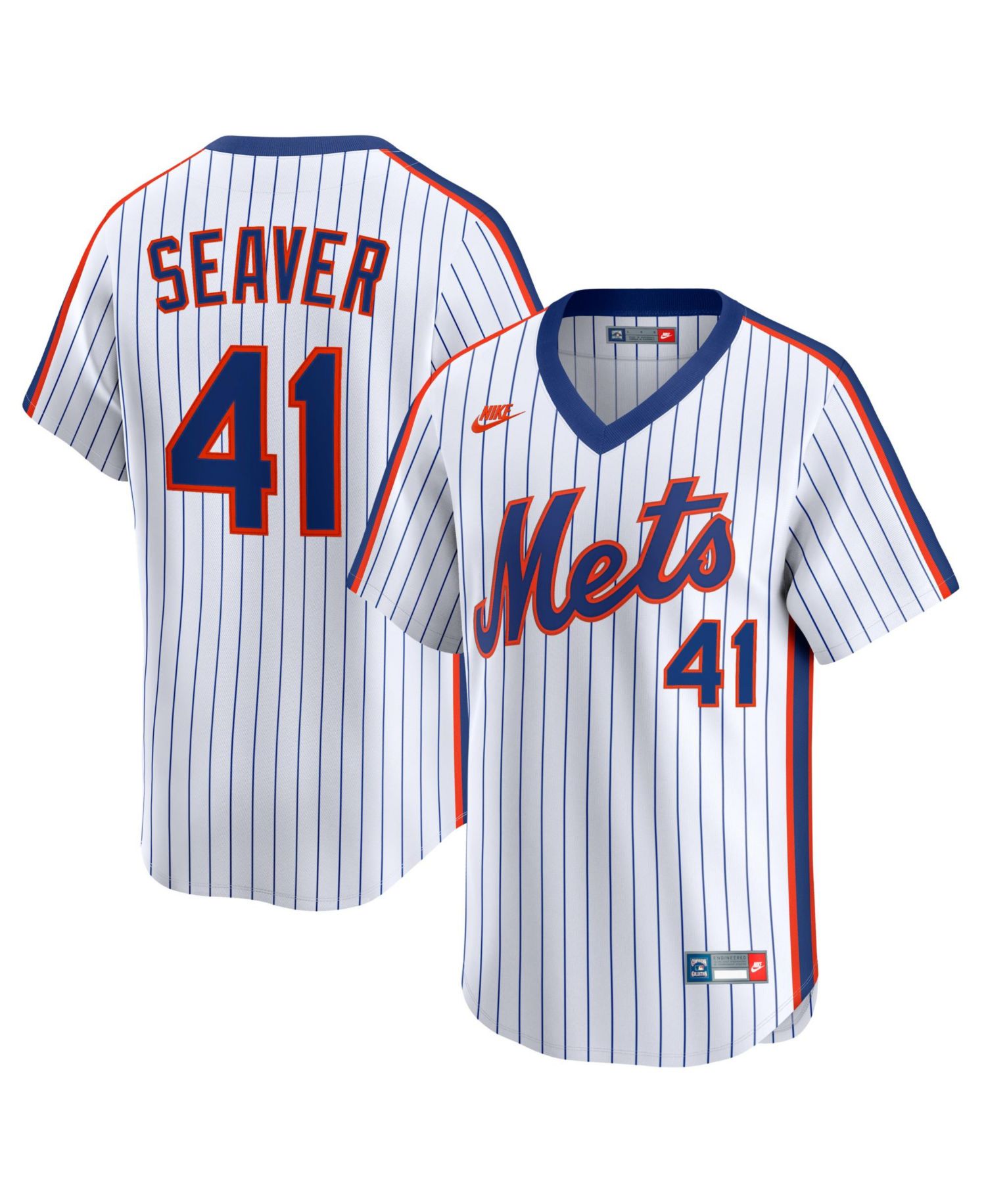 Men's Tom Seaver White New York Mets Cooperstown Collection Limited Jersey