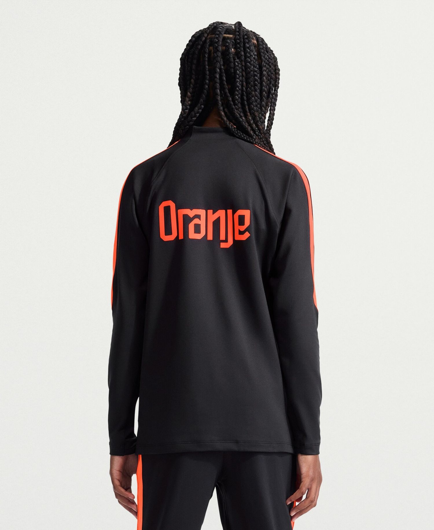 Big Boys and Girls Black Netherlands National Team 2026 Strike Dri-FIT Long Sleeve Quarter-Zip Drill Jerseys