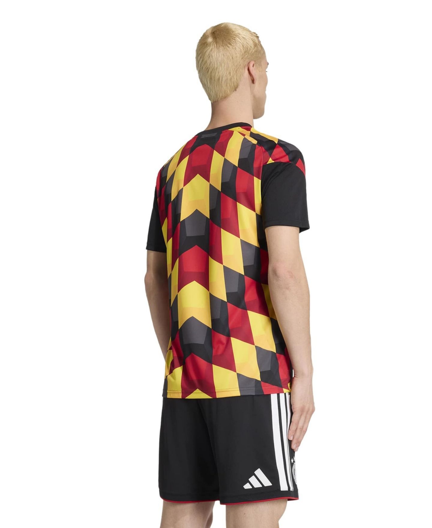 Мужской топ adidas Black Germany National Team 2026 Pre-Match Jersey — фото 5