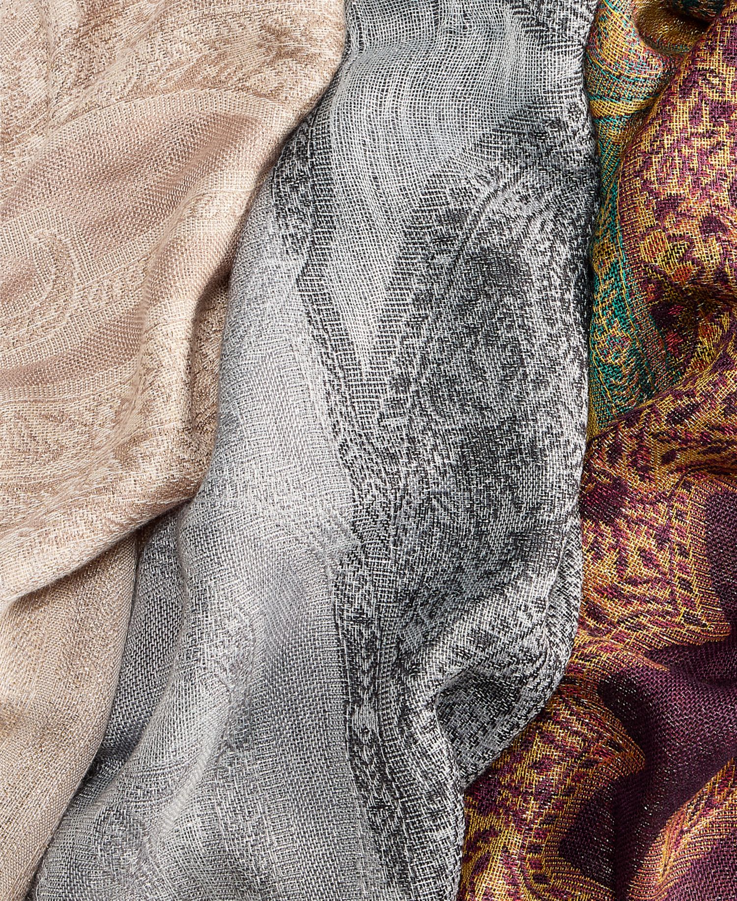 All Over Paisley with Lurex Scarf