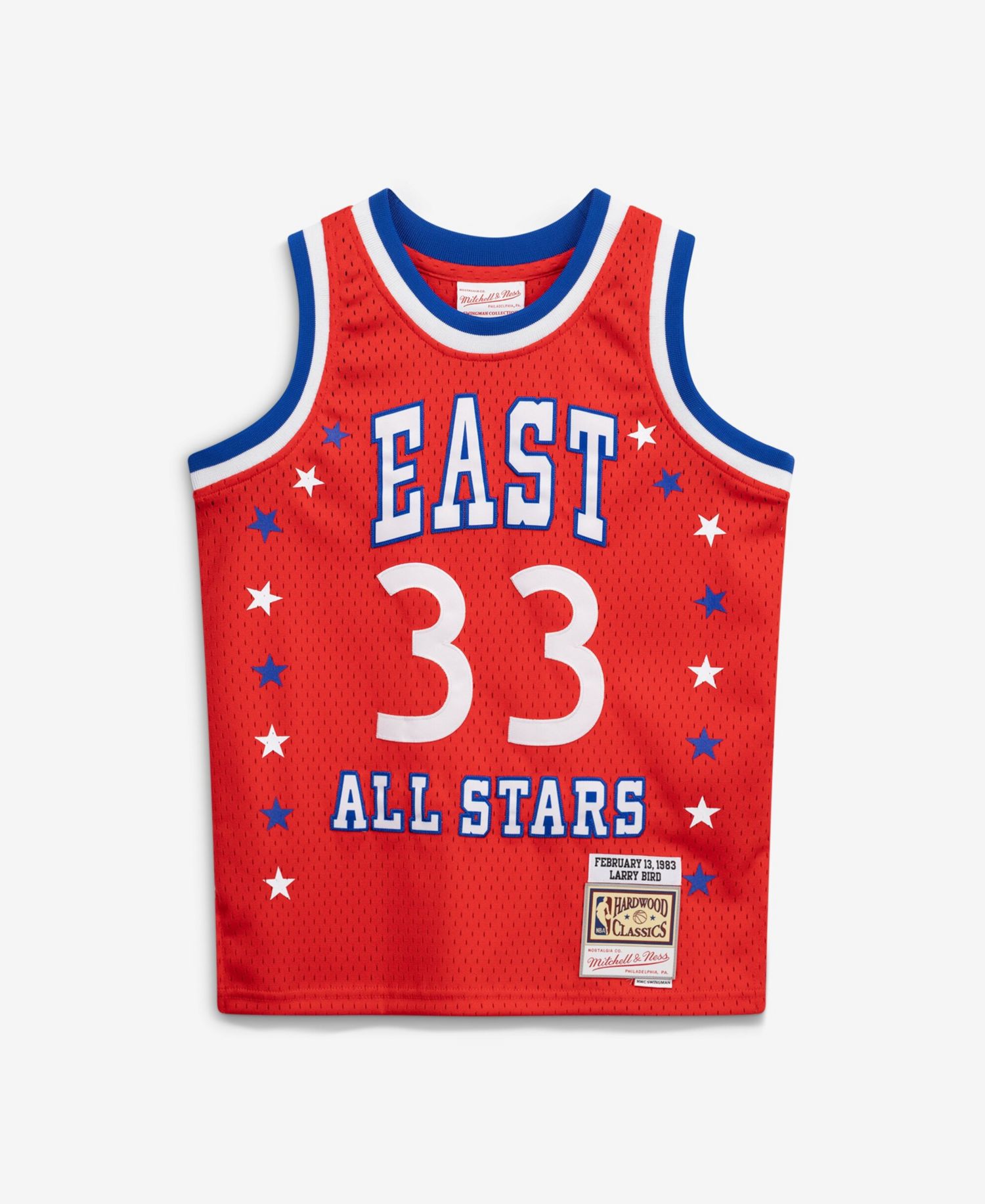 Big Boys and Girls Larry Bird Red 1983 NBA All-Star Game Hardwood Classics Swingman Jersey