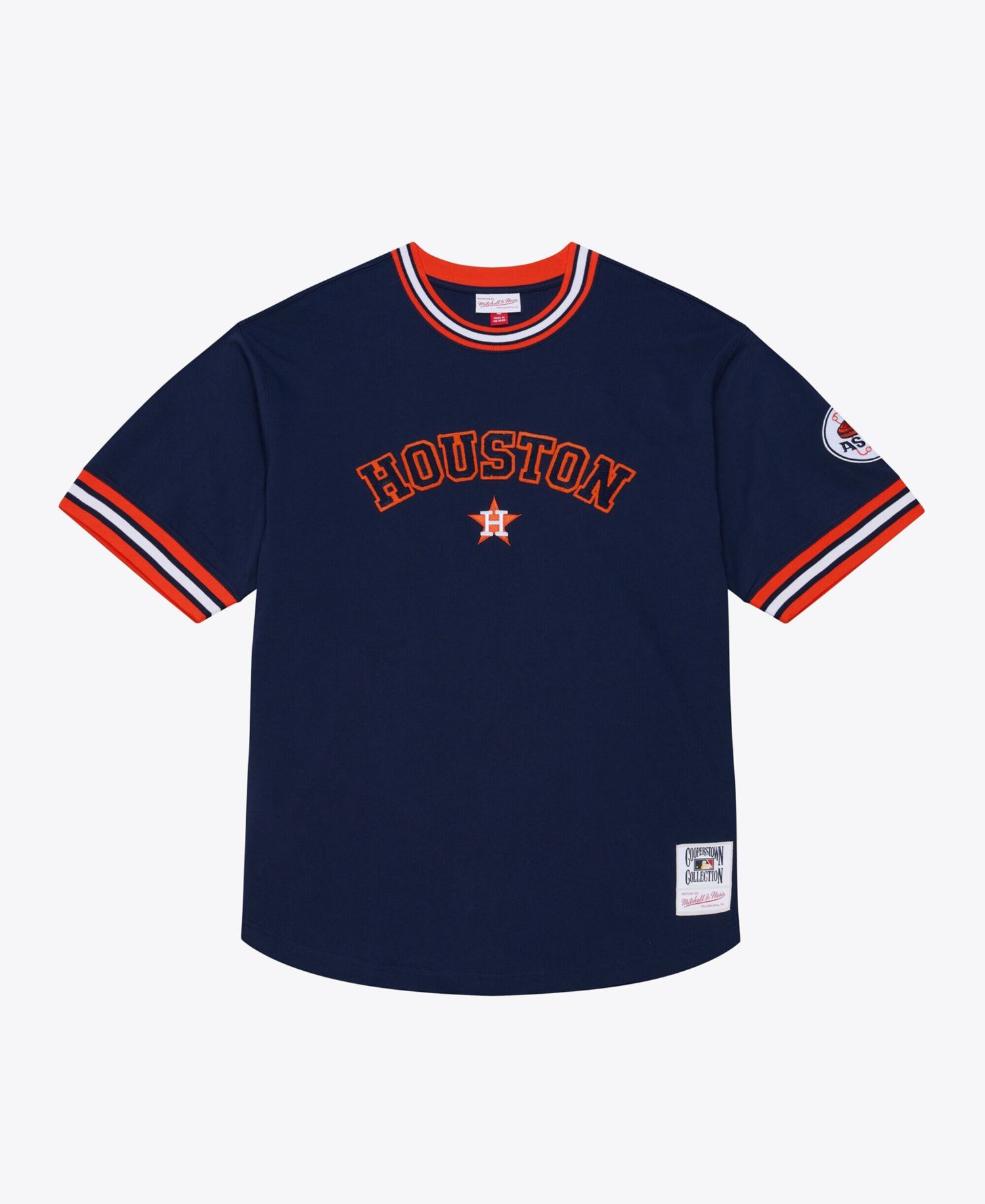 Men's Navy Houston Astros Wild Pitch Ringer T-Shirt