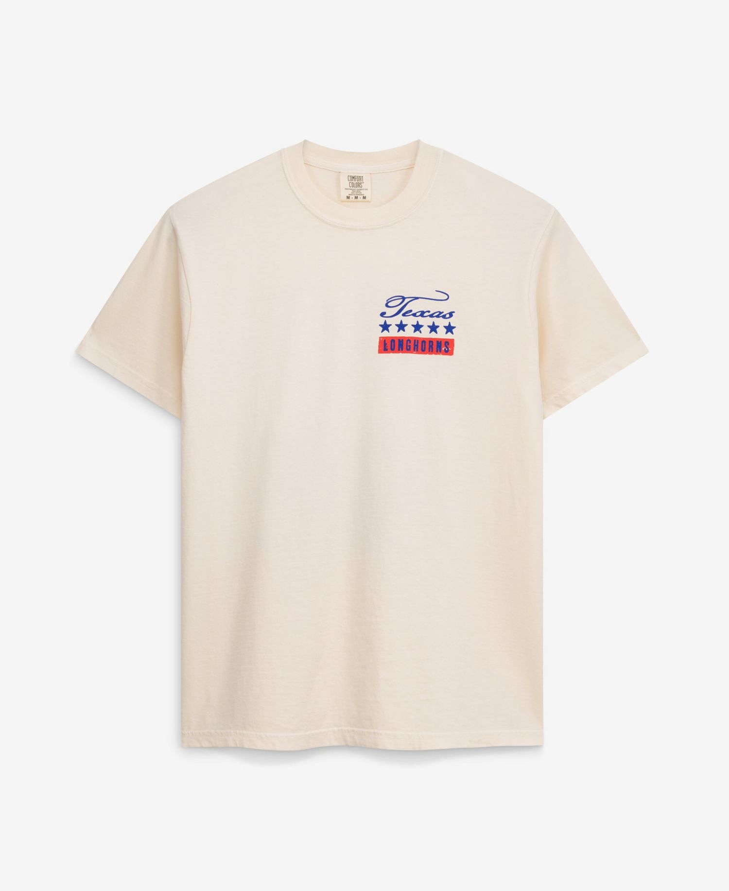 Men's Cream Texas Longhorns Uncle Sam Mascot T-Shirt