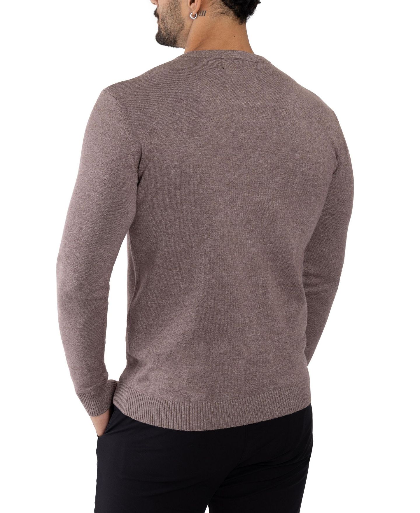 Мужской свитер X-Ray Big & Tall Basic Crewneck, цвет: Серый — фото 11