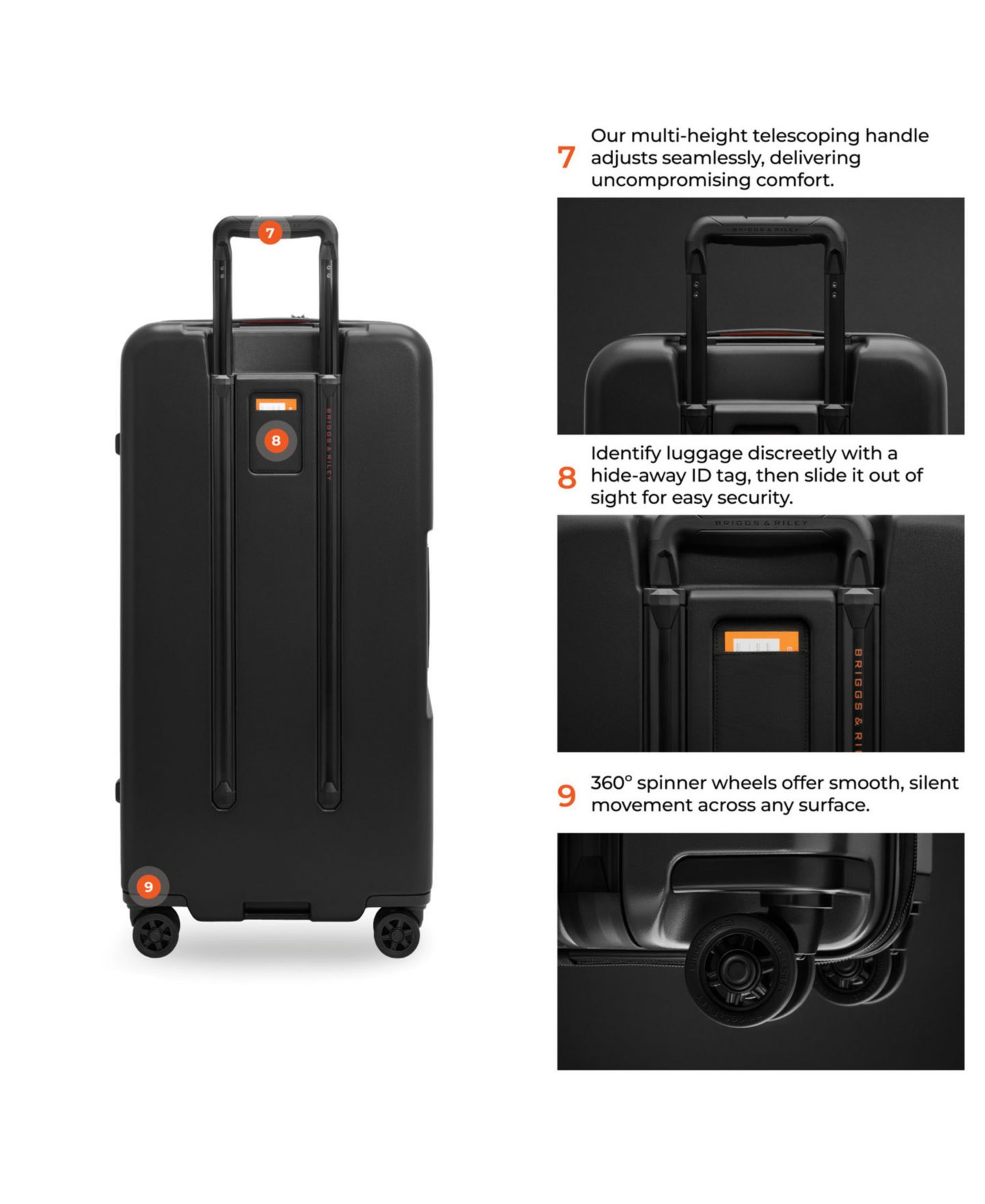 Чемодан Briggs & Riley ZDX Extra Large Hardside Trunk Spinner, цвет: Чёрный — фото 10