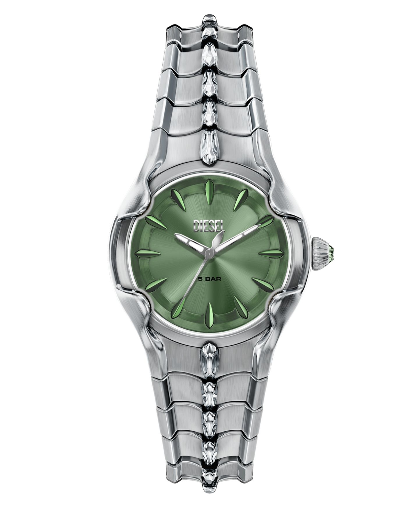 Женские часы Diesel Vert Quartz Silver Stainless Steel Watch 32mm — фото 1