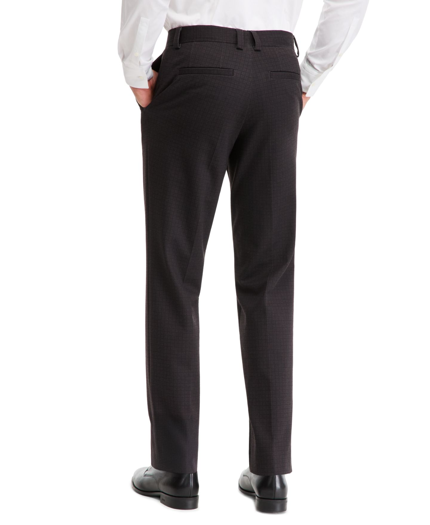Мужские брюки Hugo Boss Modern-Fit Suit Pant, цвет: Бордовый — фото 3
