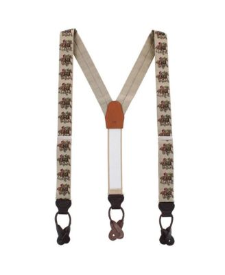 Men's The Home Stretch Novelty Silk Button End Suspenders
