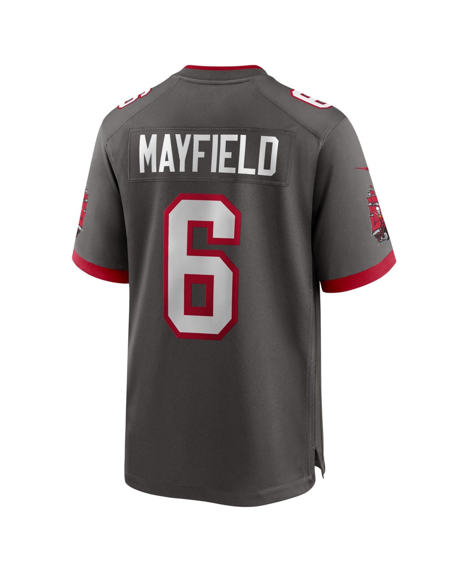 Men's Baker Mayfield Pewter Tampa Bay Buccaneers Alternate Game Player Jersey