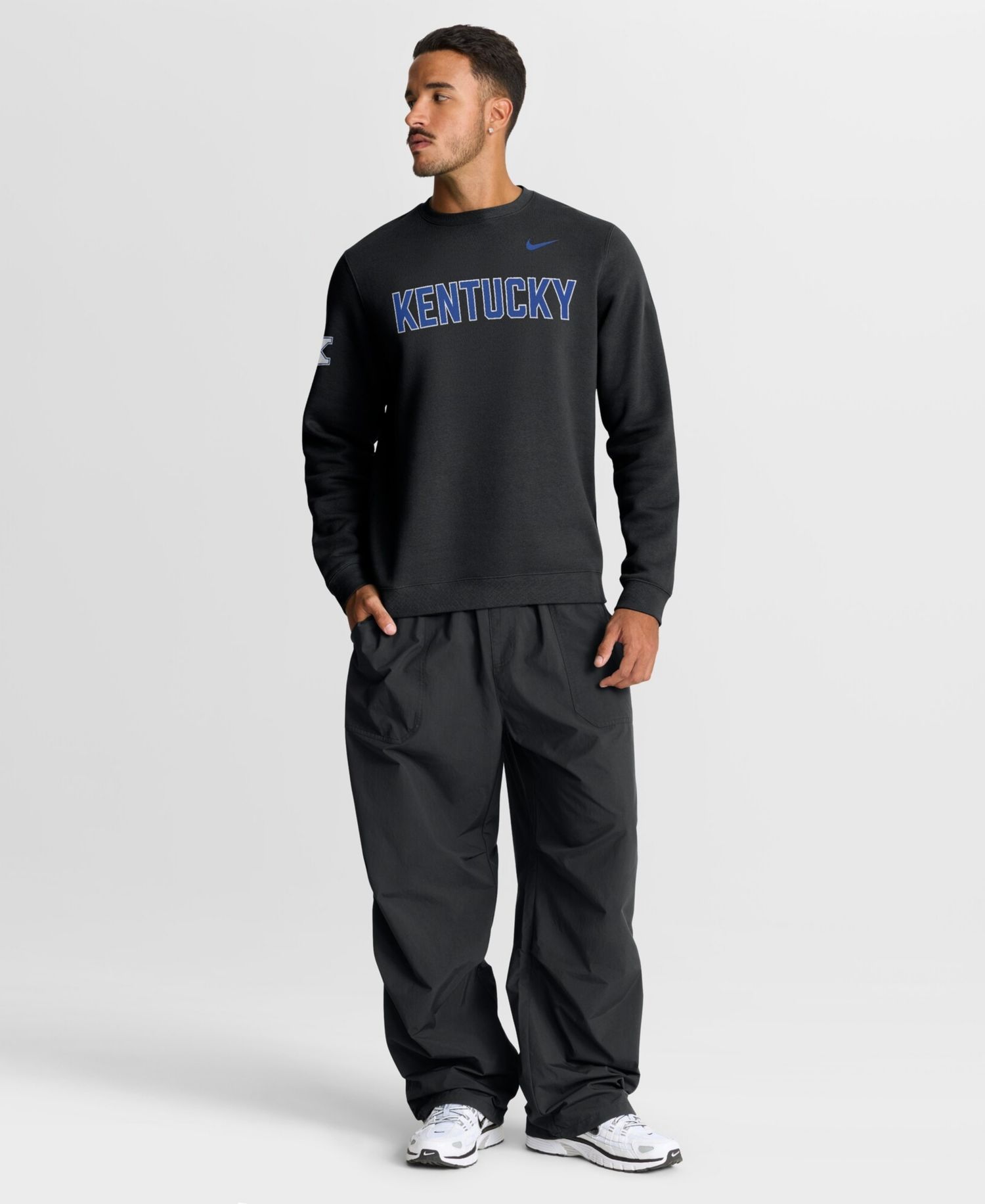 Men's Black Kentucky Wildcats 2026 Sideline Club Sweatshirt