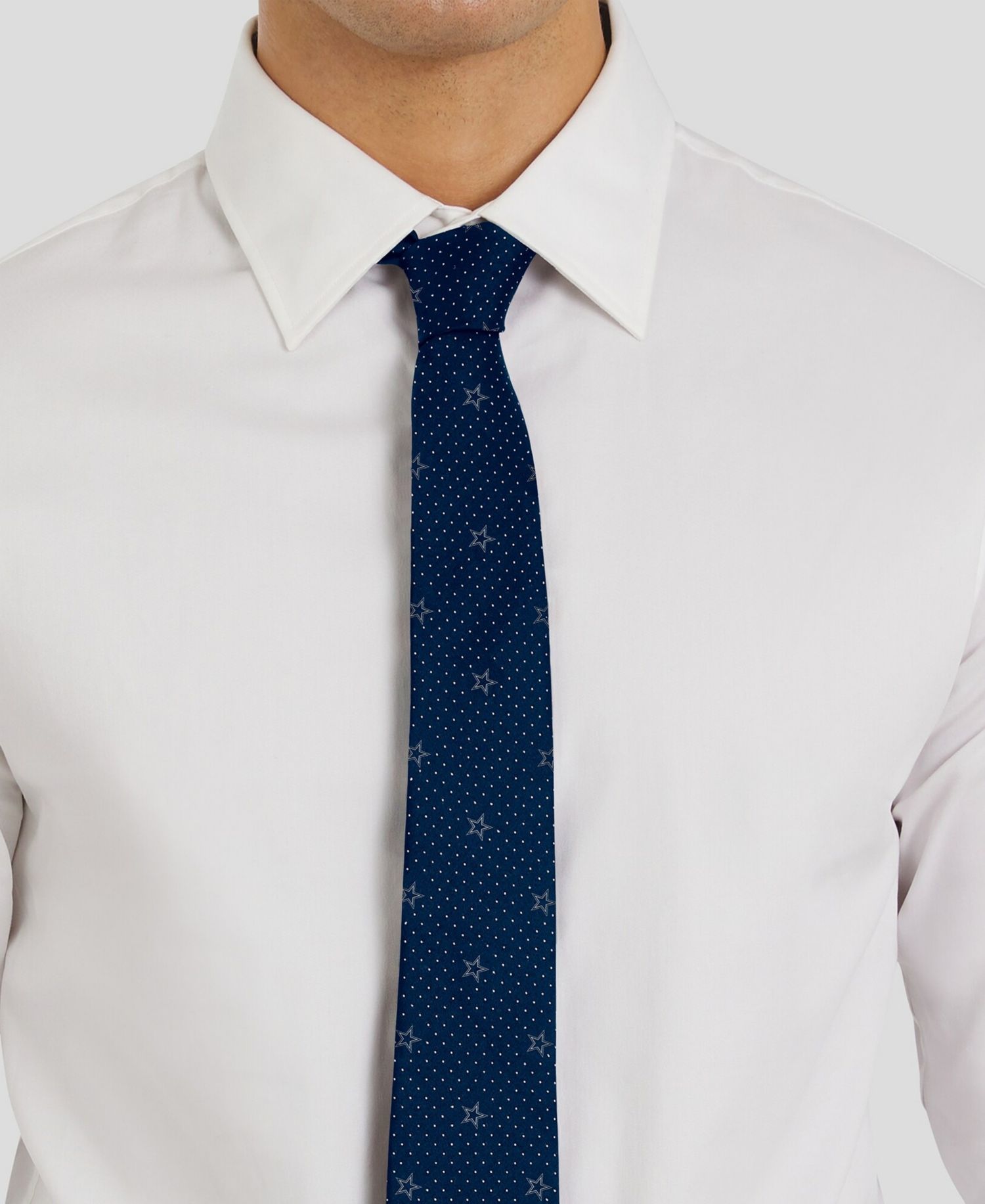 Men's Dallas Cowboys Game Day Polka Dot Tie