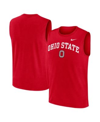 Men's Scarlet Ohio State Buckeyes Primetime Legend Arch Dri-FIT Muscle Tank Top