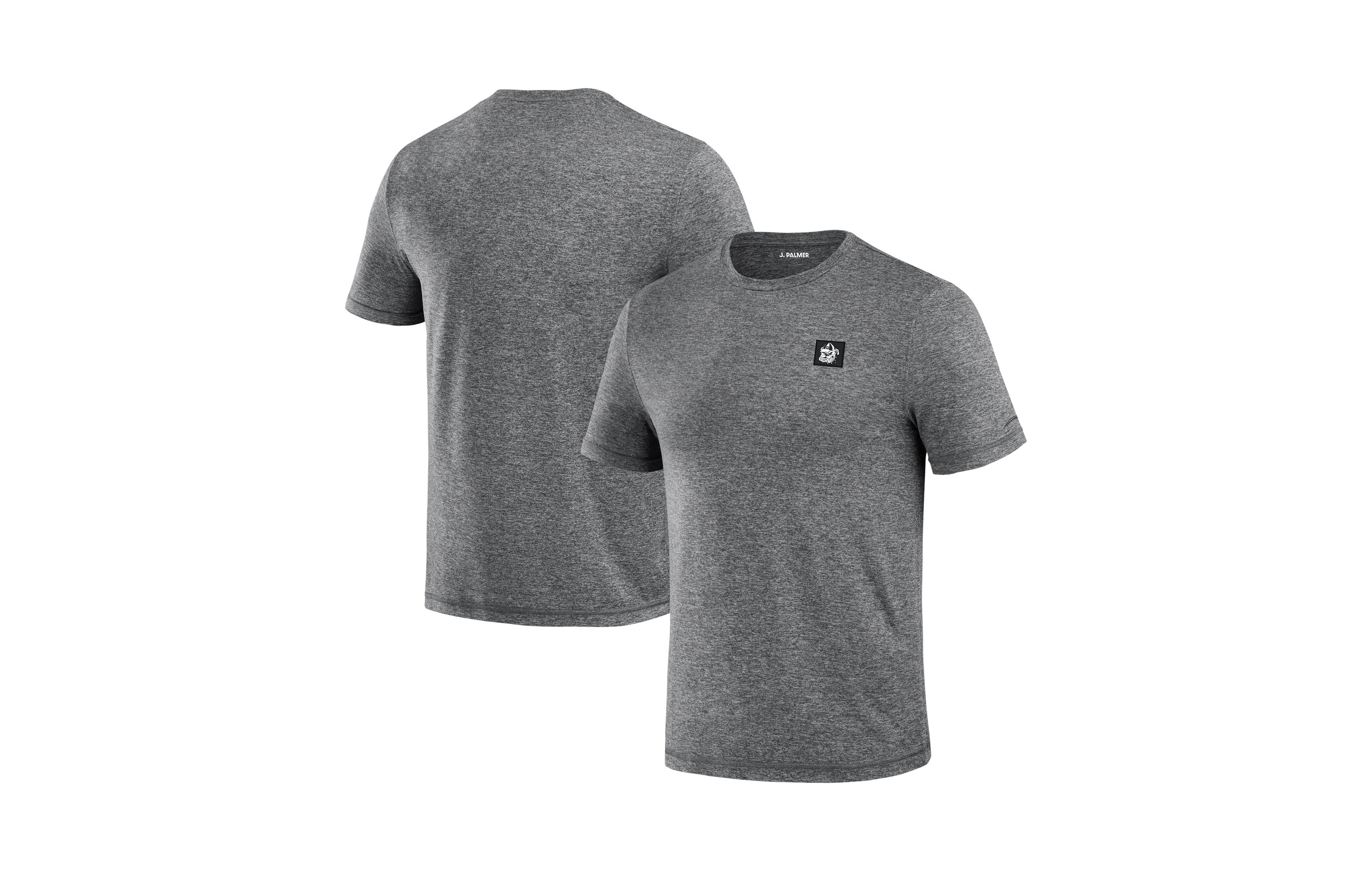 J. Palmer Men's Heather Black Georgia Bulldogs Four Down T-Shirt