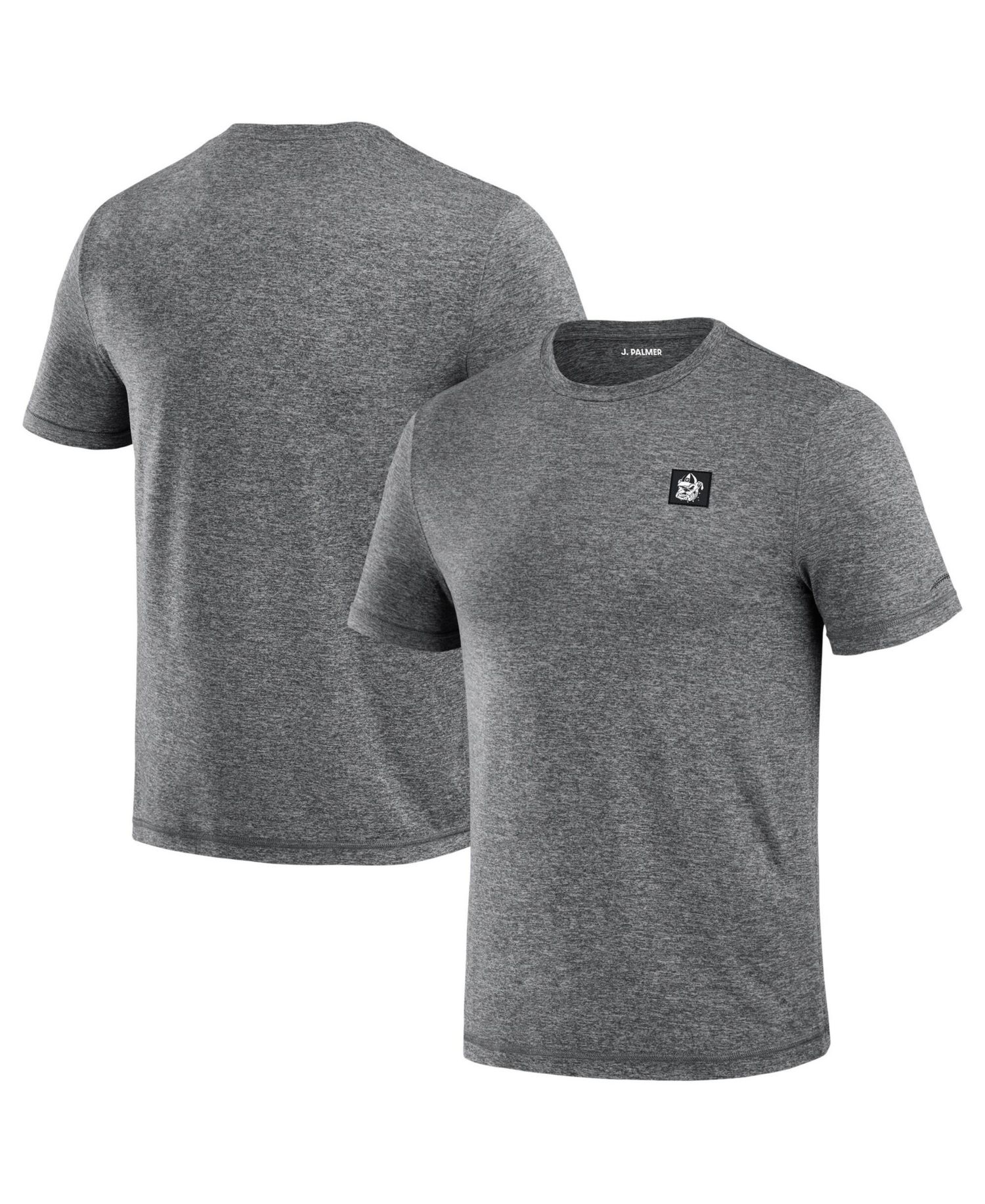 Men's Heather Black Georgia Bulldogs Four Down T-Shirt