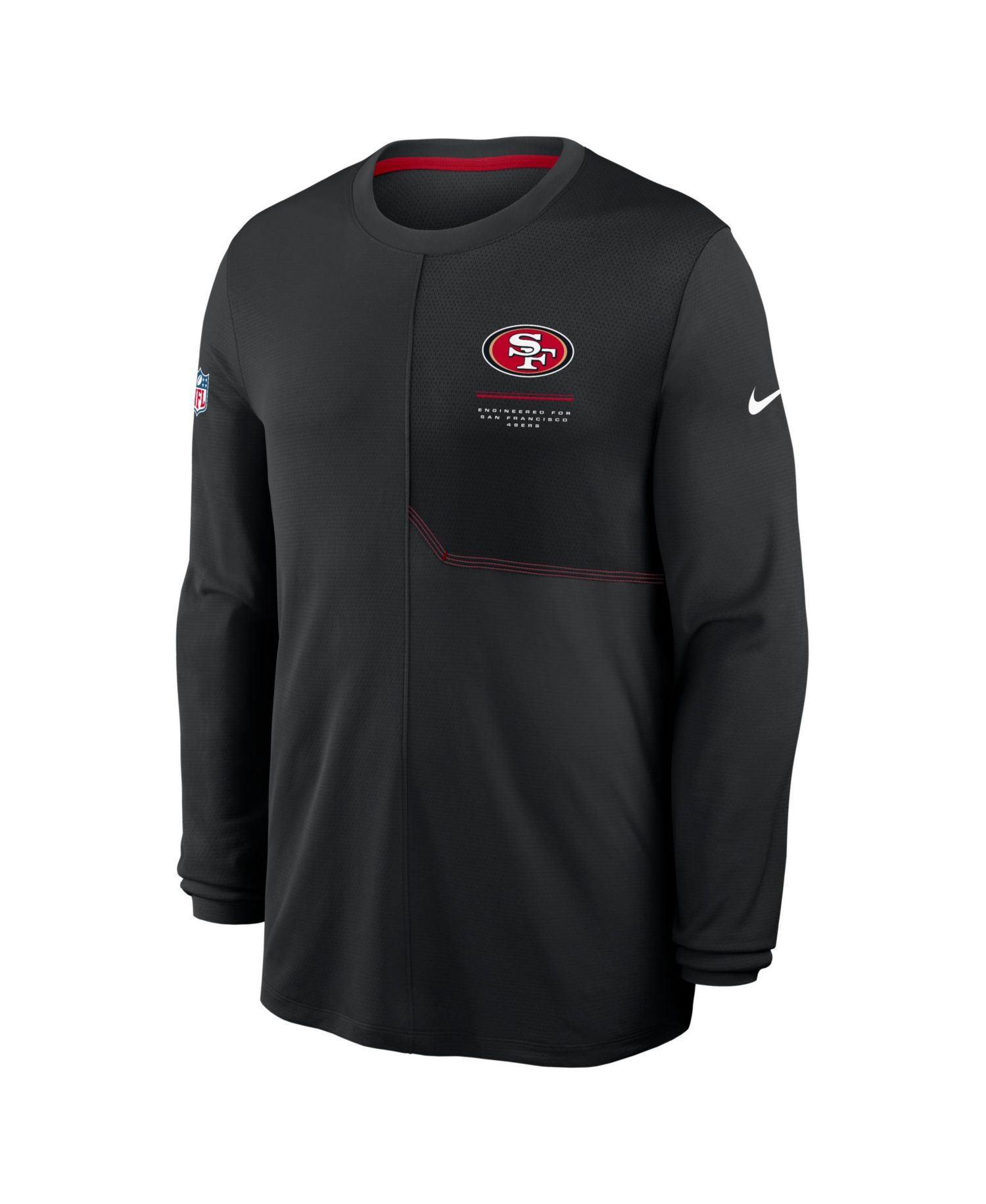 Men's Black San Francisco 49ers Sideline Coaches UV Dri-FIT Long Sleeve T-Shirt