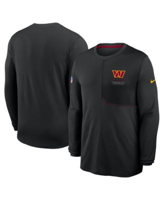 Men's Black Washington Commanders Sideline Coaches UV Dri-FIT Long Sleeve T-Shirt