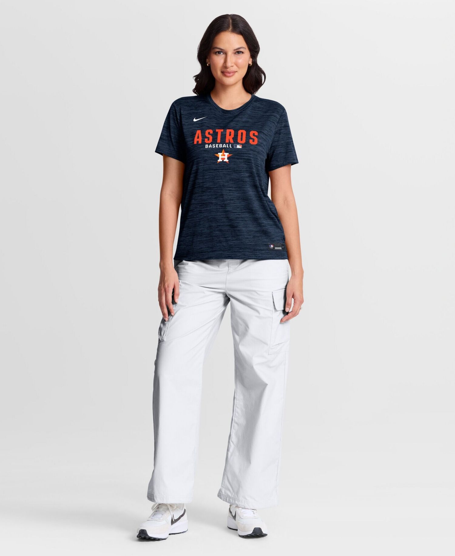 Women's Navy Houston Astros Authentic Collection Velocity Dri-FIT T-Shirt