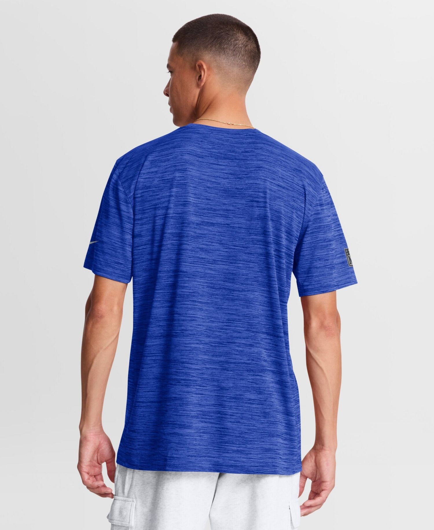 Men's Royal Los Angeles Rams Sideline Double Covered Dri-FIT Velocity T-Shirt