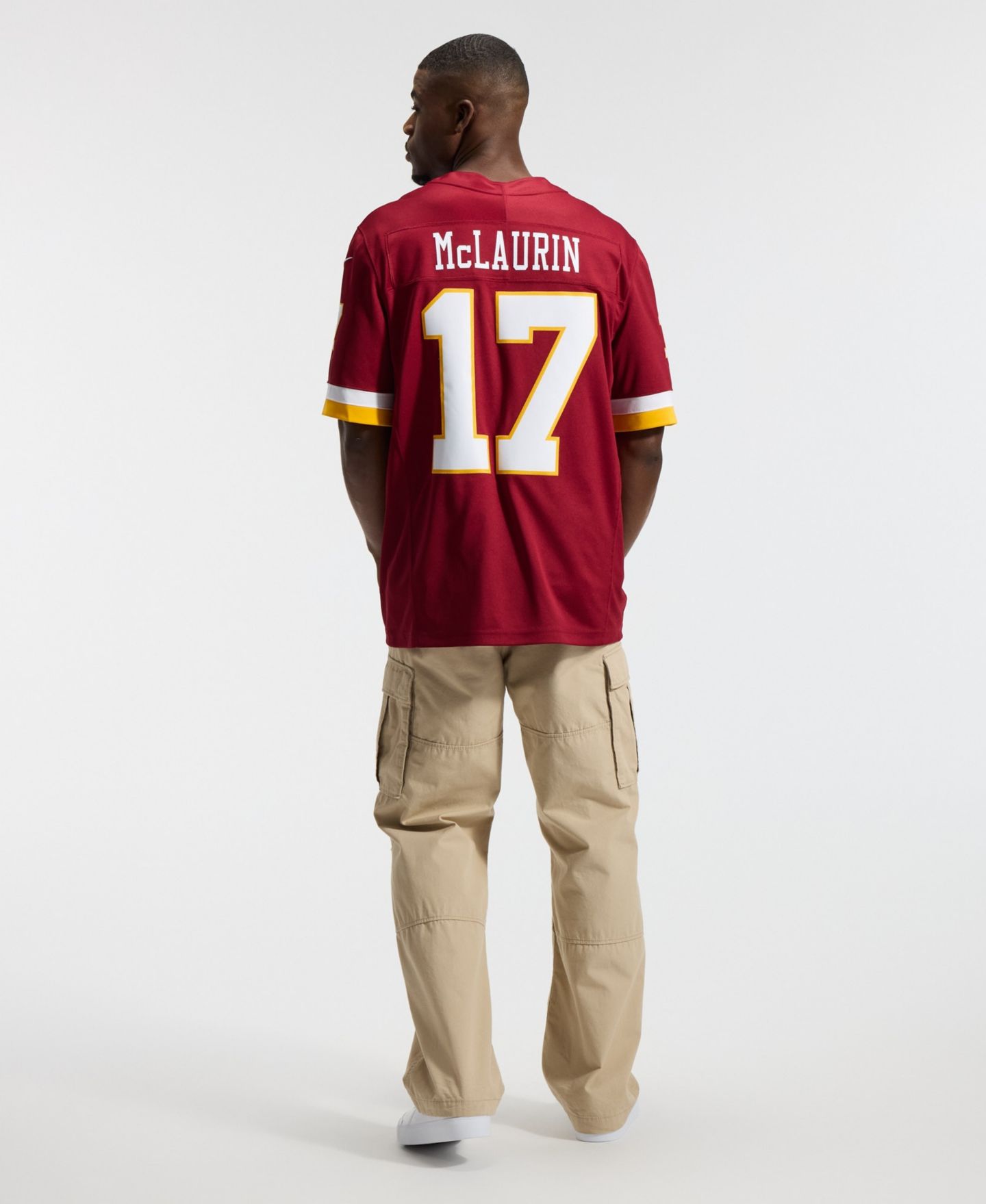Мужской топ Nike Terry McLaurin Burgundy Washington Commanders Vapor F.U.S.E. Stitched Limited Jersey — фото 5