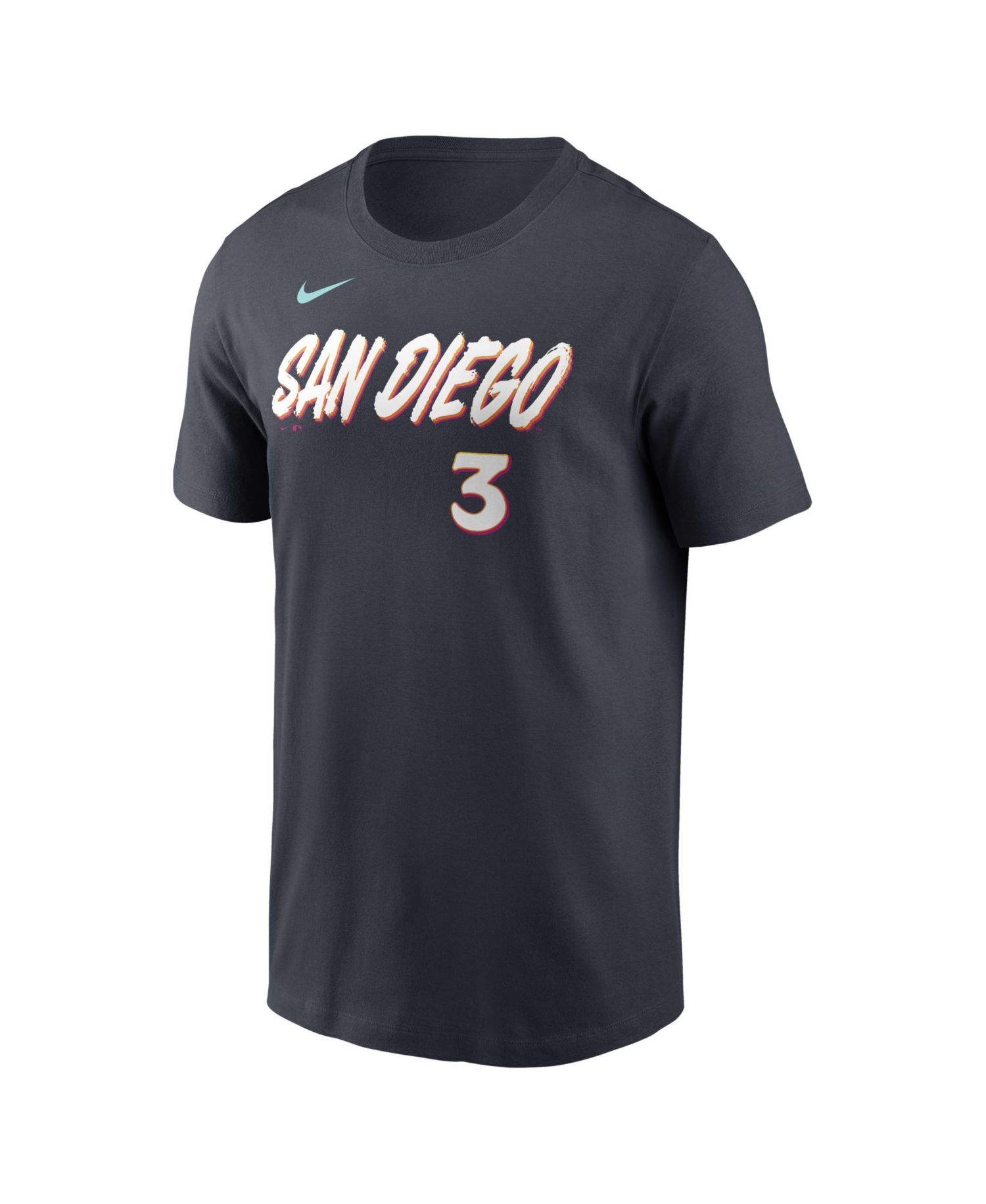 Men's Jackson Merrill Obsidian San Diego Padres City Connect Name & Number T-Shirt