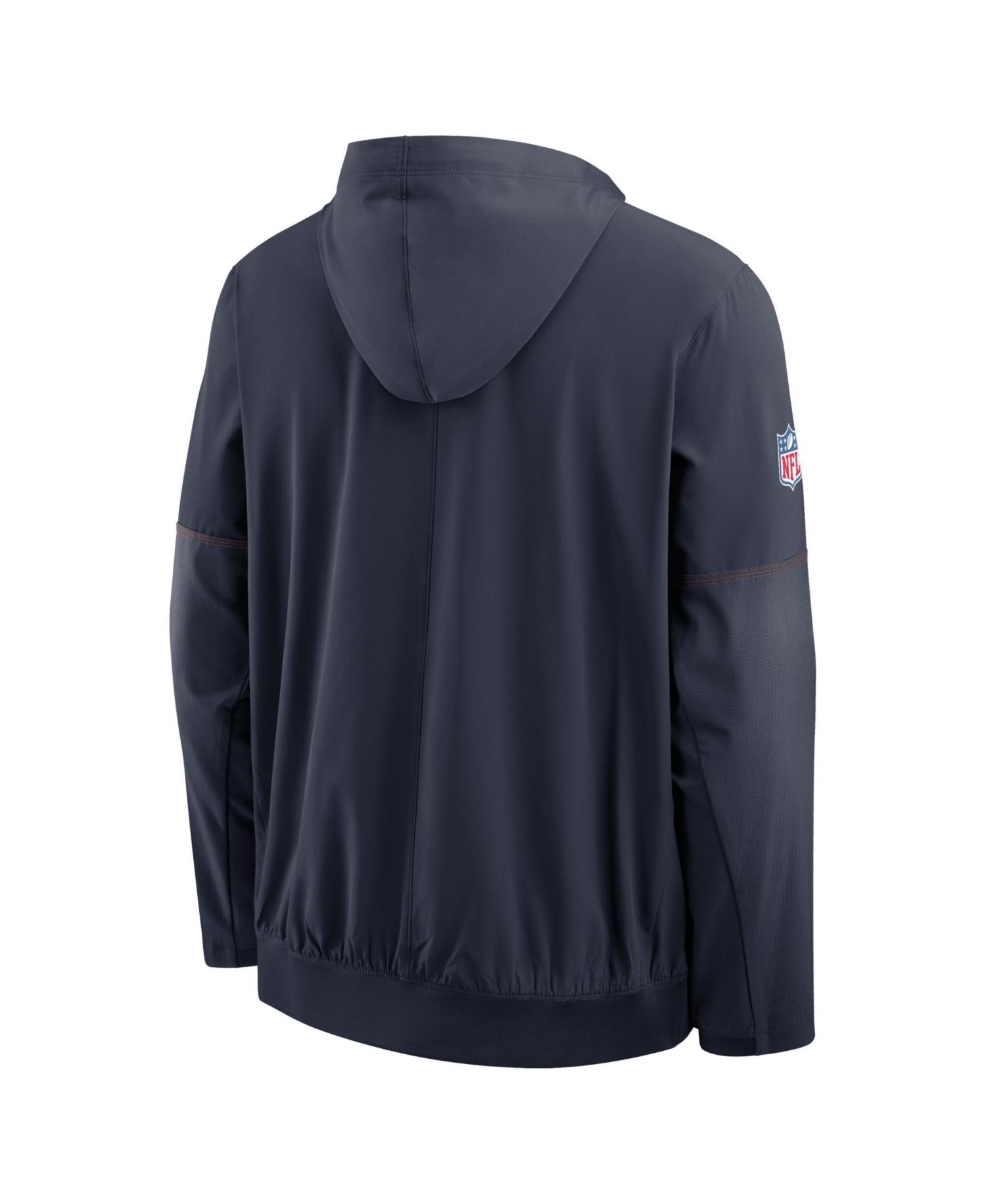 Men's Navy Chicago Bears Sideline Anorak Half-Zip Hooded Jacket