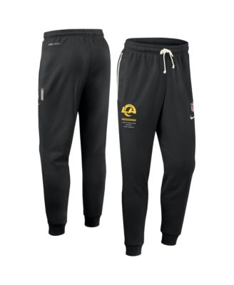 Men's Black Los Angeles Rams Sideline Standard Issue Dri-FIT Taper Pants
