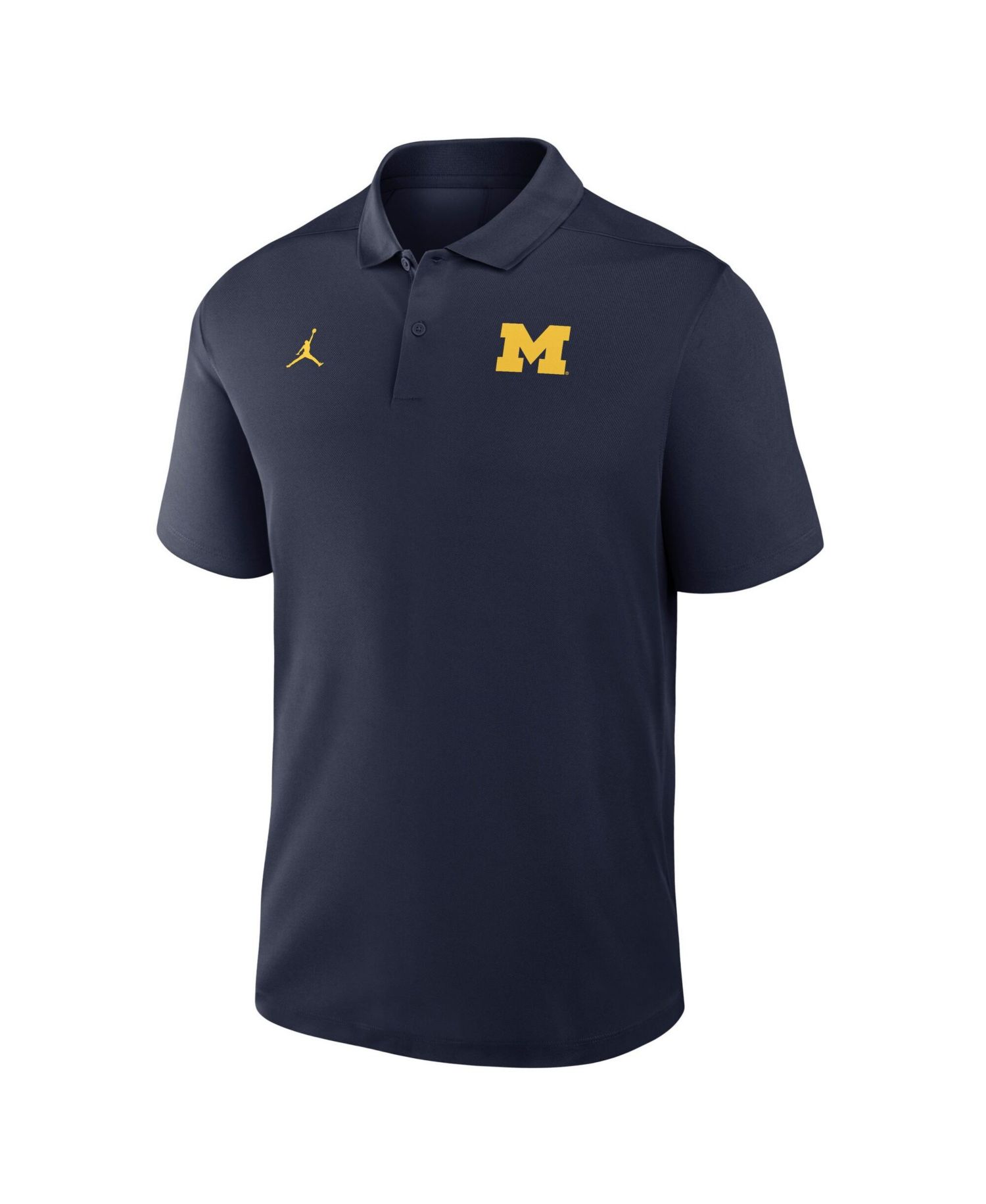 Men's Navy Michigan Wolverines Dri-FIT Victory Polo Shirt
