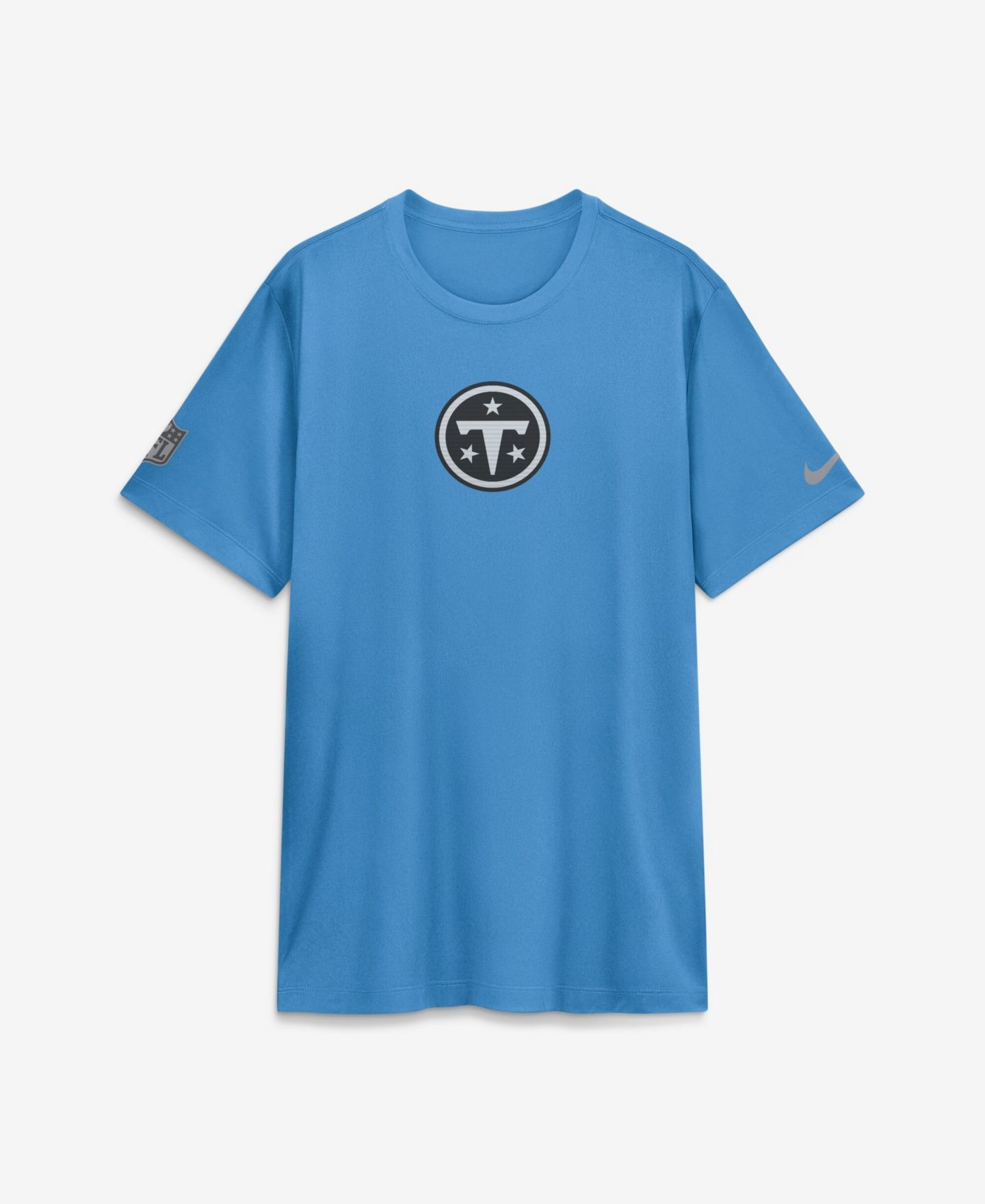 Мужская футболка Nike Light Blue Tennessee Titans Sideline Lead The Charge Legend Dri-FIT — фото 1