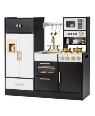 Pretend Play Kitchen for Kids with Lights and Sound Effects