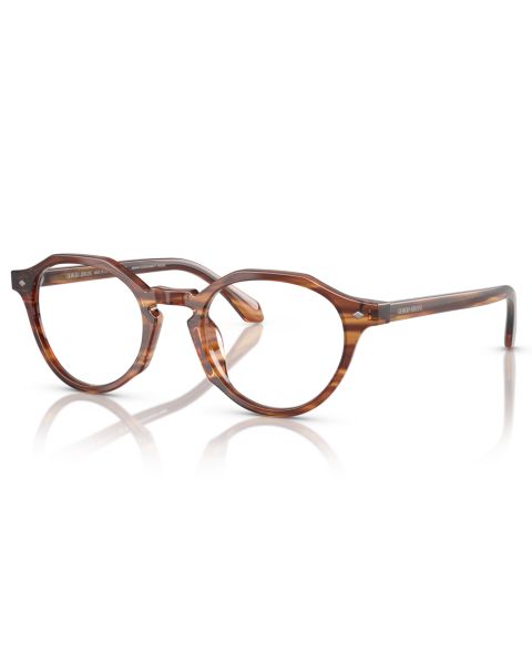 Мужские очки Giorgio Armani Eyeglasses, AR7264U, цвет: Полосатый коричневый
