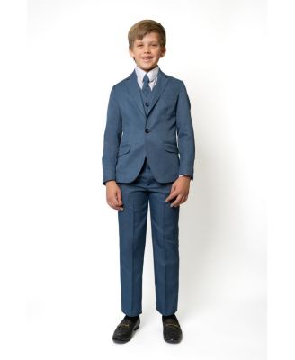 Big Boys Osiris Slim Fit 5-Piece Shirt, Tie, Jacket, Vest and Pants Suit Set