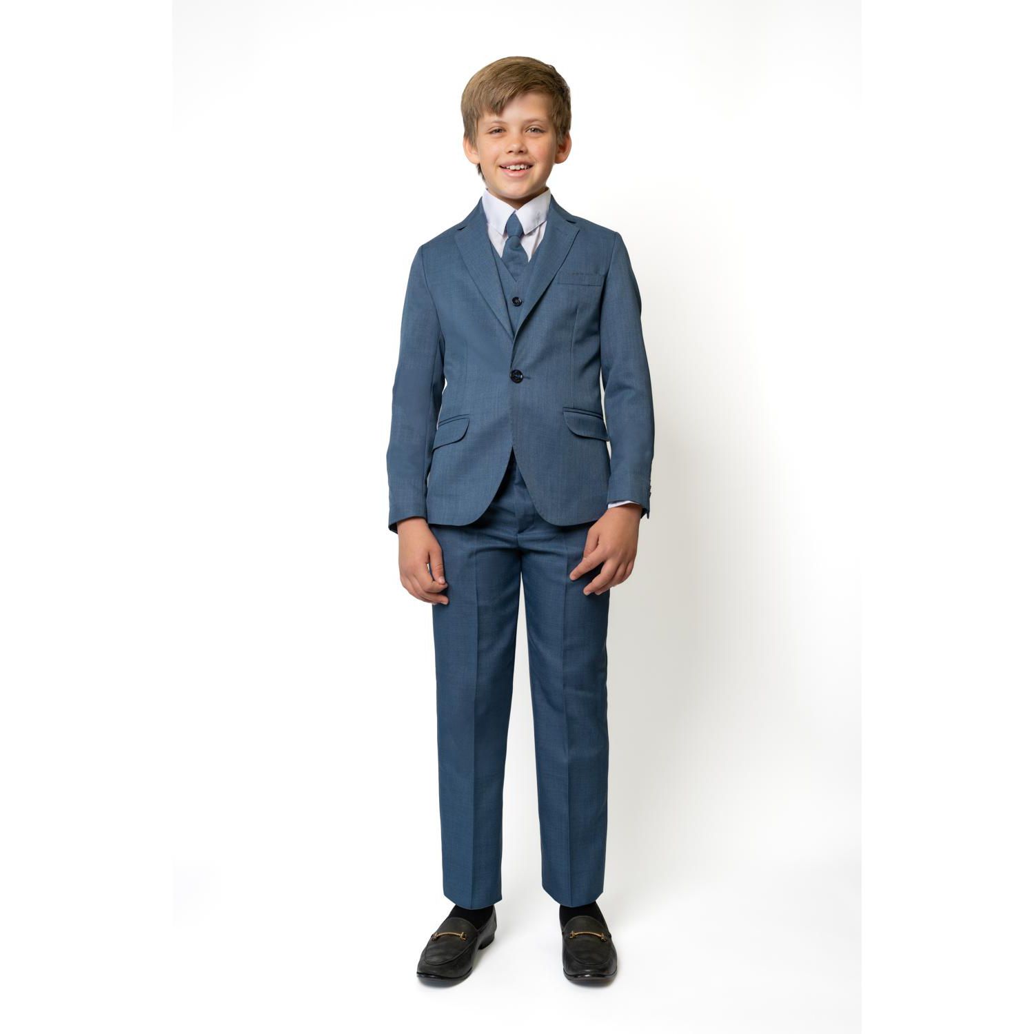 Big Boys Osiris Slim Fit 5-Piece Shirt, Tie, Jacket, Vest and Pants Suit Set